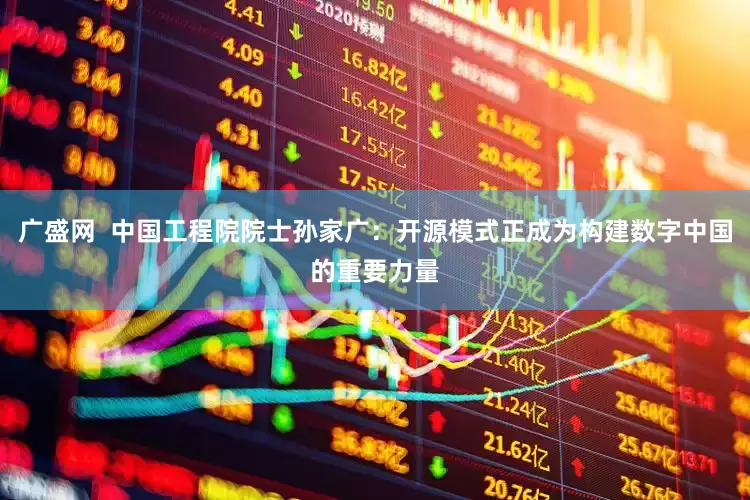 广盛网  中国工程院院士孙家广：开源模式正成为构建数字中国的重要力量