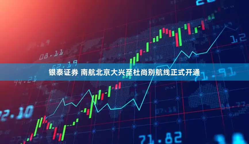 银泰证券 南航北京大兴至杜尚别航线正式开通